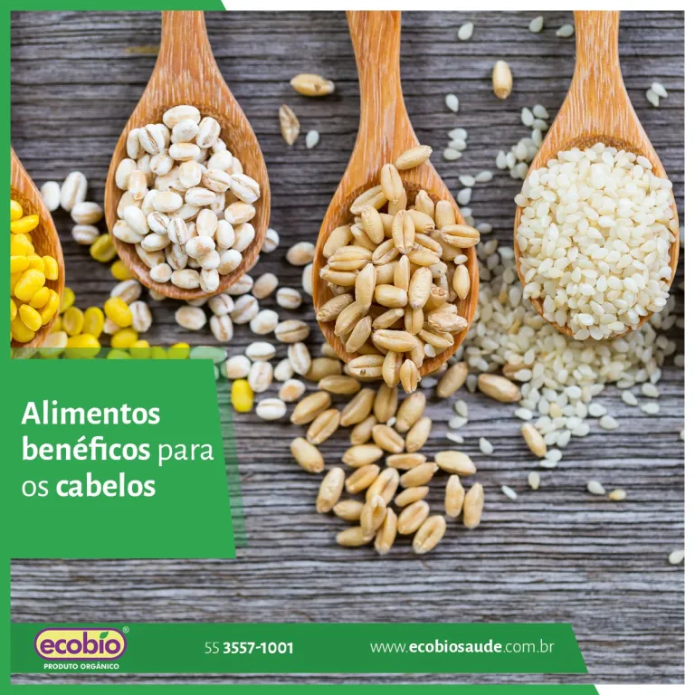 Alimentos benéficos para os cabelos